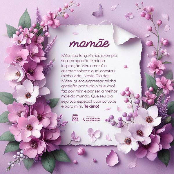 LINDA MENSAGEM DO DIA DAS MÃES