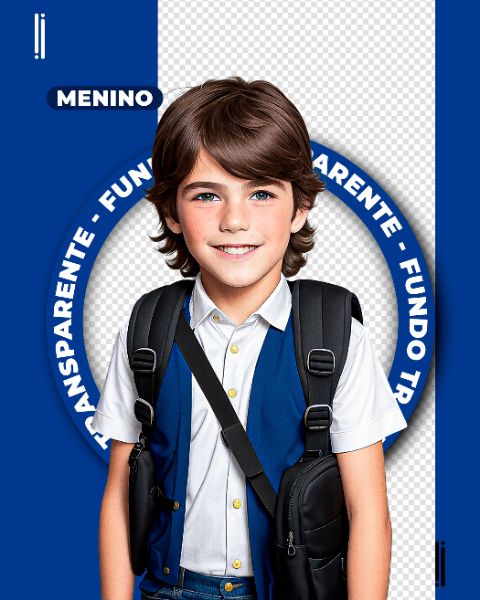 MENINO ESTUDANTE | CRIANÇA | IMAGEM SEM FUNDO | PSD EDITÁVEL