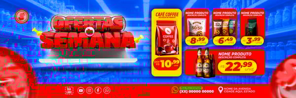 BANNER OFERTAS DA SEMANA SUPERMERCADO REDES SOCIAIS