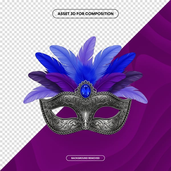 MÁSCARA DE CARNAVAL FESTA BRASIL PNG COMPOSIÇÃO 91 EDITADO