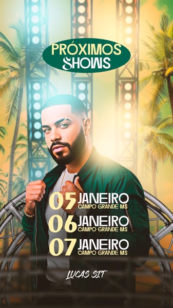 FLYER EVENTO AGENDA PRÓXIMOS SHOWS PSD STORY 14