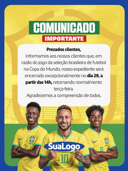 50 POST COMUNICADO COPA DO MUNDO BRASIL