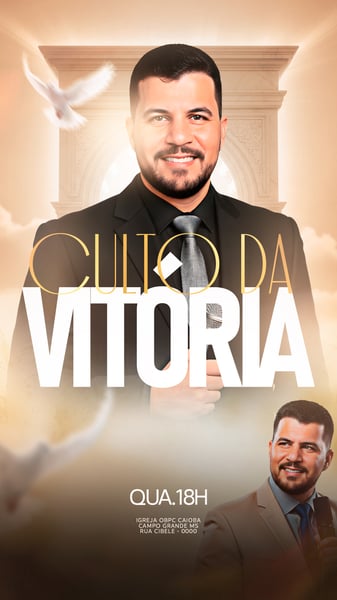 FLYER GOSPEL CULTO DA VITÓRIA PSD STORY 1