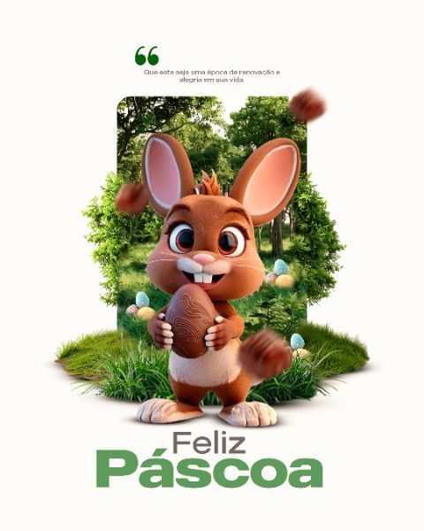 FLYER FELIZ PÁSCOA FEED