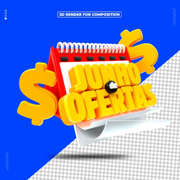 SELO 3D JUNHO DE OFERTAS