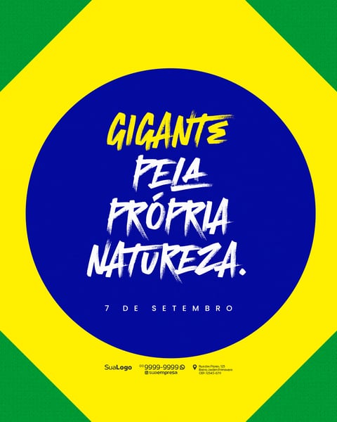 INDEPENDÊNCIA DO BRASIL 07 DE SETEMBRO SOCIAL MEDIA PSD EDITÁVEL 1