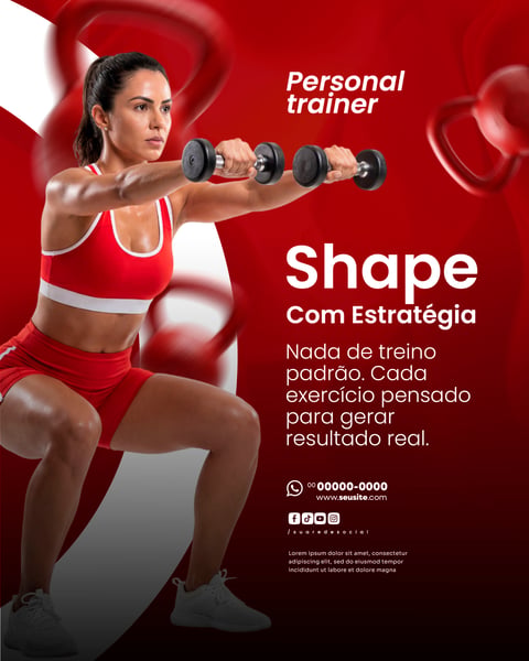 Personal Trainer Social Media PSD Editável 4