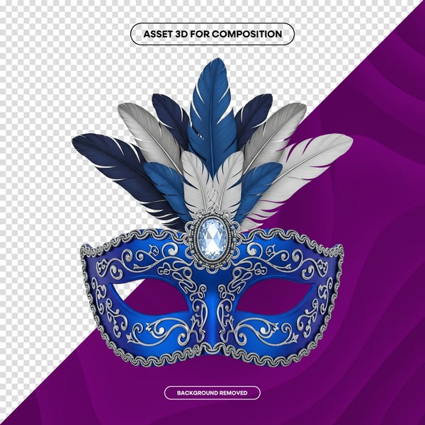 MÁSCARA DE CARNAVAL FESTA BRASIL PNG COMPOSIÇÃO 71 EDITADO