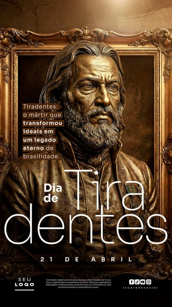 DIA DE TIRADENTES 21 DE ABRIL STORY SOCIAL MEDIA PSD EDITÁVEL 4