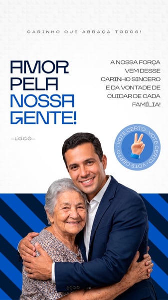 CARINHO QUE ABRAÇA TODOS AMOR PELA NOSSA GENTE A NOSSA FORÇA VEM DESSE CARINHO SOCIAL MEDIA PSD STORY