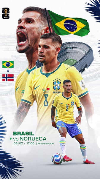 FLYER MATCHDAY BRUNO GUIMARÃES BRASIL COPA 2026