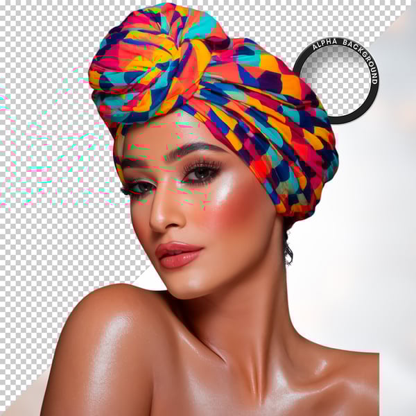 MULHER NEGRA AFRO ELEMENTO PSD PNG