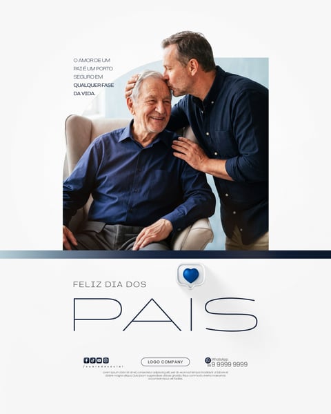 DIA DOS PAIS AMOR DE PAI SOCIAL MEDIA PSD EDITÁVEL 3