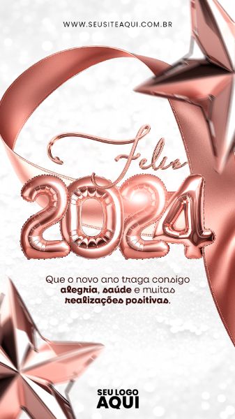 STORY | SEJA BEM VINDO JANEIRO | BEM VINDO 2024 | FELIZ ANO NOVO| PSD EDITÁVEL