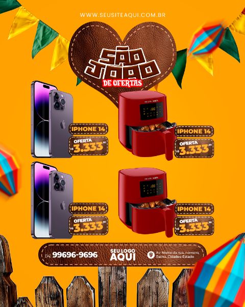 FEED - FESTA JUNINA, SÃO JOÃO - PSD EDITÁVEL