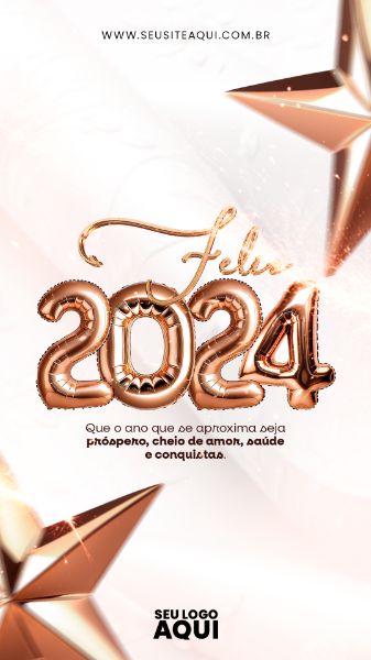 STORY | SEJA BEM VINDO JANEIRO | BEM VINDO 2024 | FELIZ ANO NOVO| PSD EDITÁVEL