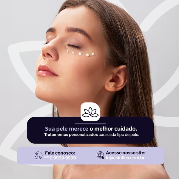 DERMATOLOGISTA TRATAMENTO DE PELE FEED PSD EDITÁVEL