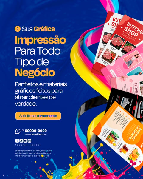 GRÁFICA E COMUNICAÇÃO VISUAL SOCIAL MEDIA PSD EDITÁVEL 6