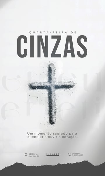 QUARTA FEIRA DE CINZAS 14 DE FEVEREIRO SOCIAL MEDIA PSD EDITÁVEL 1