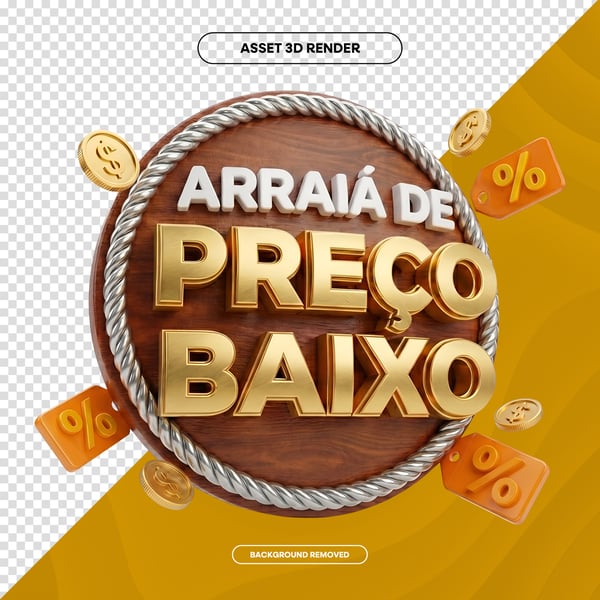 SELO 3D NAMORADOS E SÃO JOÃO