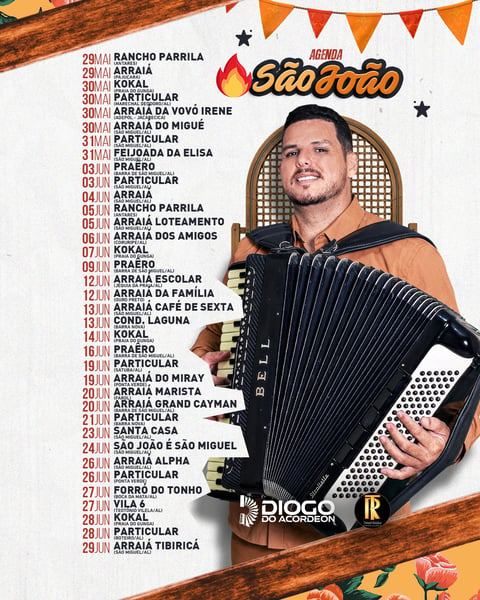 AGENDA SÃO JOÃO - DIOGO DO ACORDEON