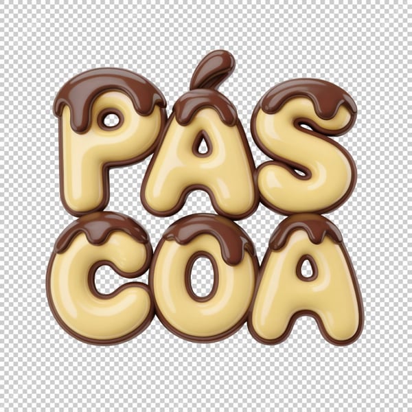 SELOS 3D PÁSCOA PNG SEM FUNDO