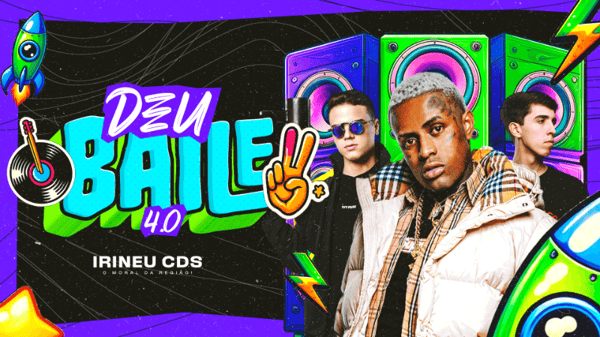 FLYER THUMB CAPA CD BANNER YOUTUBE DEU BAILE 4.0 PSD EDITÁVEL