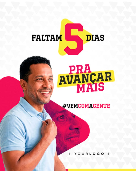 FALTAM 5 DIAS CAMPANHA POLÍTICA SOCIAL MEDIA PSD