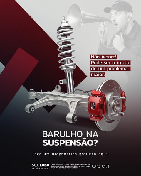Oficina Mecânica Social Media PSD Editável 