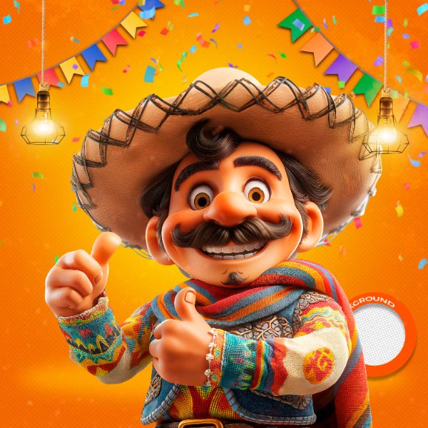 MASCOTES DE FESTA JUNINA MODELO 118