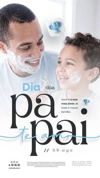 DIA DOS PAIS 09 DE AGOSTO PAPAI STORY SOCIAL MEDIA PSD EDITÁVEL 3