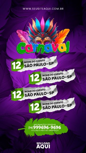STORY - CARNAVAL | CARNIVAL | FESTA | PSD EDITÁVEL