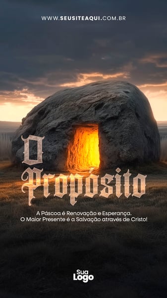 Story Feliz Páscoa, Jesus - Social Media