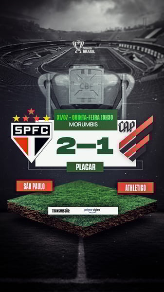 COPA DO BRASIL SÃO PAULO X ATHLETICO 2 ST