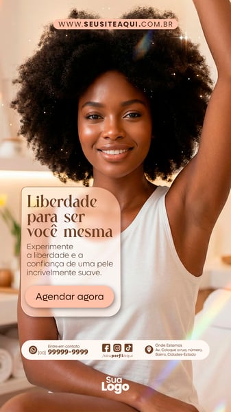 STORY DEPILAÇÃO A LASER SOCIAL MEDIA PSD EDITÁVEL 01