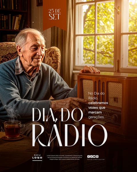 DIA DO RÁDIO 25 DE SETEMBRO SOCIAL MEDIA PSD EDITÁVEL 3