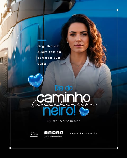 DIA DO CAMINHONEIRO 16 DE SETEMBRO SOCIAL MEDIA PSD EDITÁVEL 9