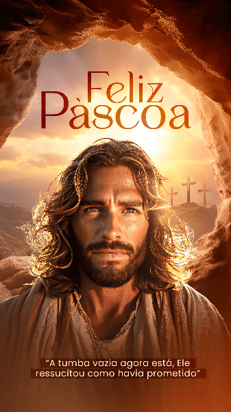 PÁSCOA JESUS CRISTO ESTÁ VIVO SOCIAL MEDIA