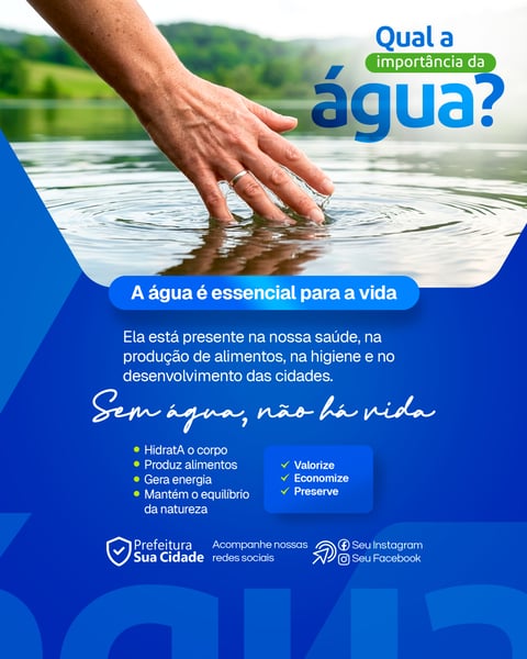 Social Media Meio Ambiente Preservação da Água
