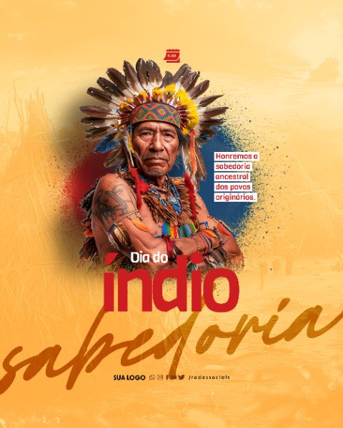 SOCIAL MEDIA - DIA DO INDIO - HONREMOS A SABEDORIA