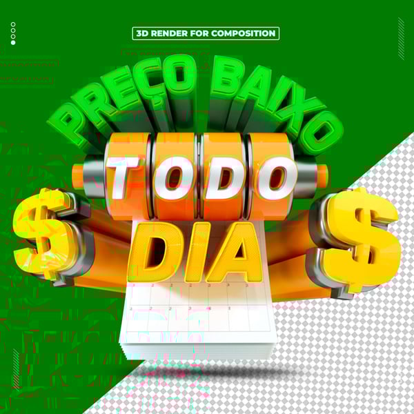 SELO 3D PREÇO BAIXO TODO DIA PARA COMPOSIÇÃO