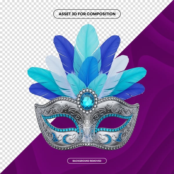 MÁSCARA DE CARNAVAL FESTA BRASIL PNG COMPOSIÇÃO 94 EDITADO