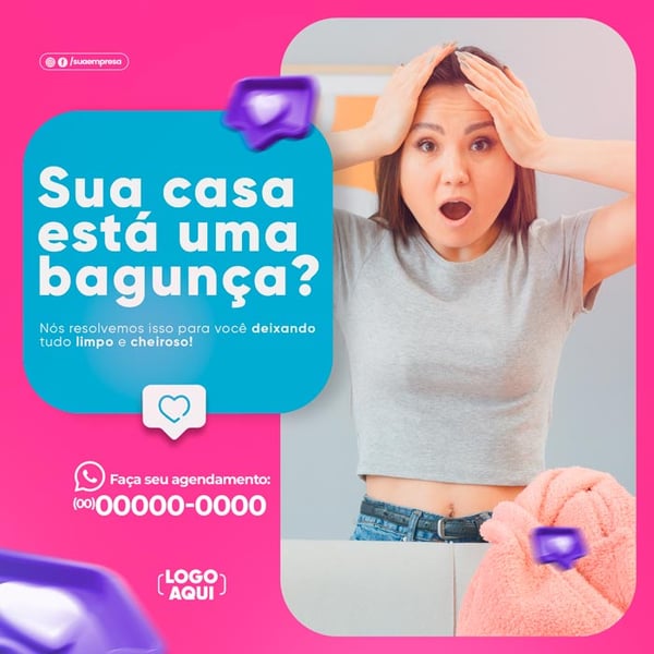 POST SERVIÇO DE LIMPEZA FAXINA SUA CASA ESTÁ UMA BAGUNÇA FEED