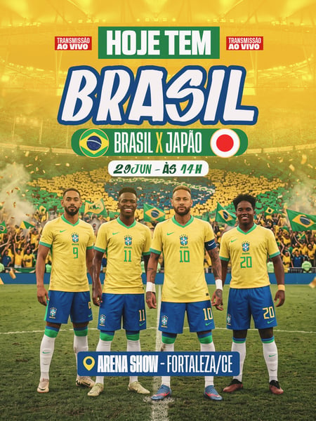 46 FLYER EVENTO TRANSMISSÃO AO VIVO COPA DO MUNDO BRASIL