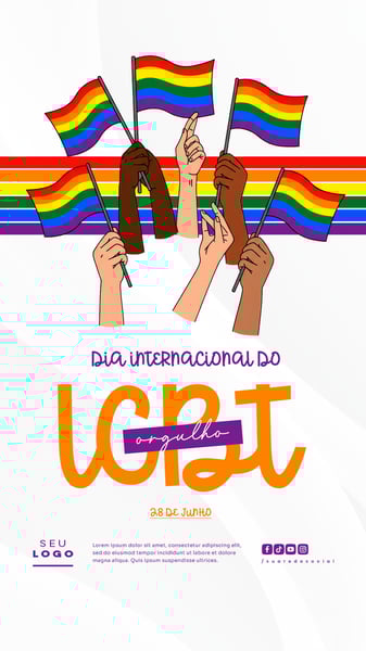 DIA INTERNACIONAL DO ORGULHO LGBT 28 DE JUNHO SOCIAL MEDIA STORY