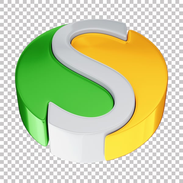 ASSET 3D LOGO SIMPLES NACIONAL CONTABILIDADE COM FUNDO ISOLADO 10