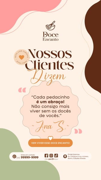 STORY DOCERIA CONFEITARIA SOCIAL MEDIA TEMPLATE PSD EDITÁVEL 06