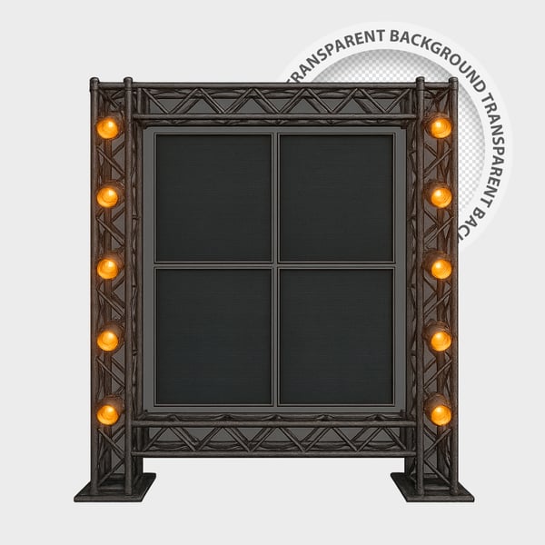 ESTRUTURAS DE PALCO E ILUMINAÇÃO - PNG FUNDO TRANSPARENTE