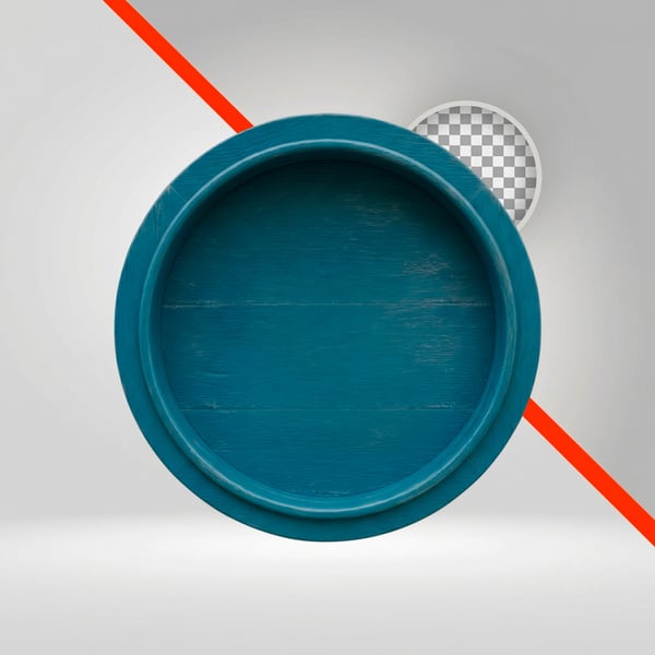 PLACA DE MADEIRA AZUL 3D DECORAÇÃO SÃO JOÃO 05