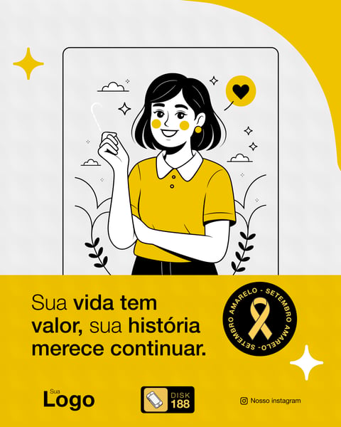 SETEMBRO AMARELO ACOLHER OUVIR E RESPEITAR PODE MUDAR UMA VIDA INTEIRA